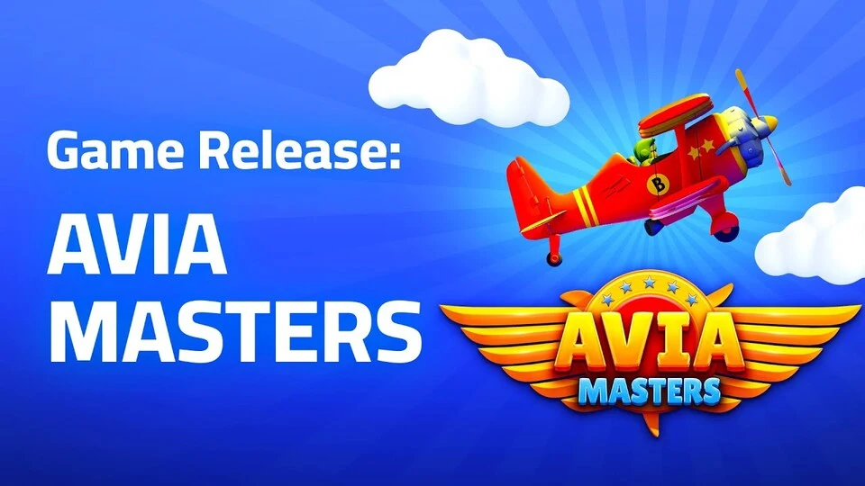Скриншот игрового процесса Avia Masters с графиком множителя